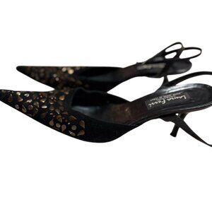 Laura Ferri Italian suede kitten heels